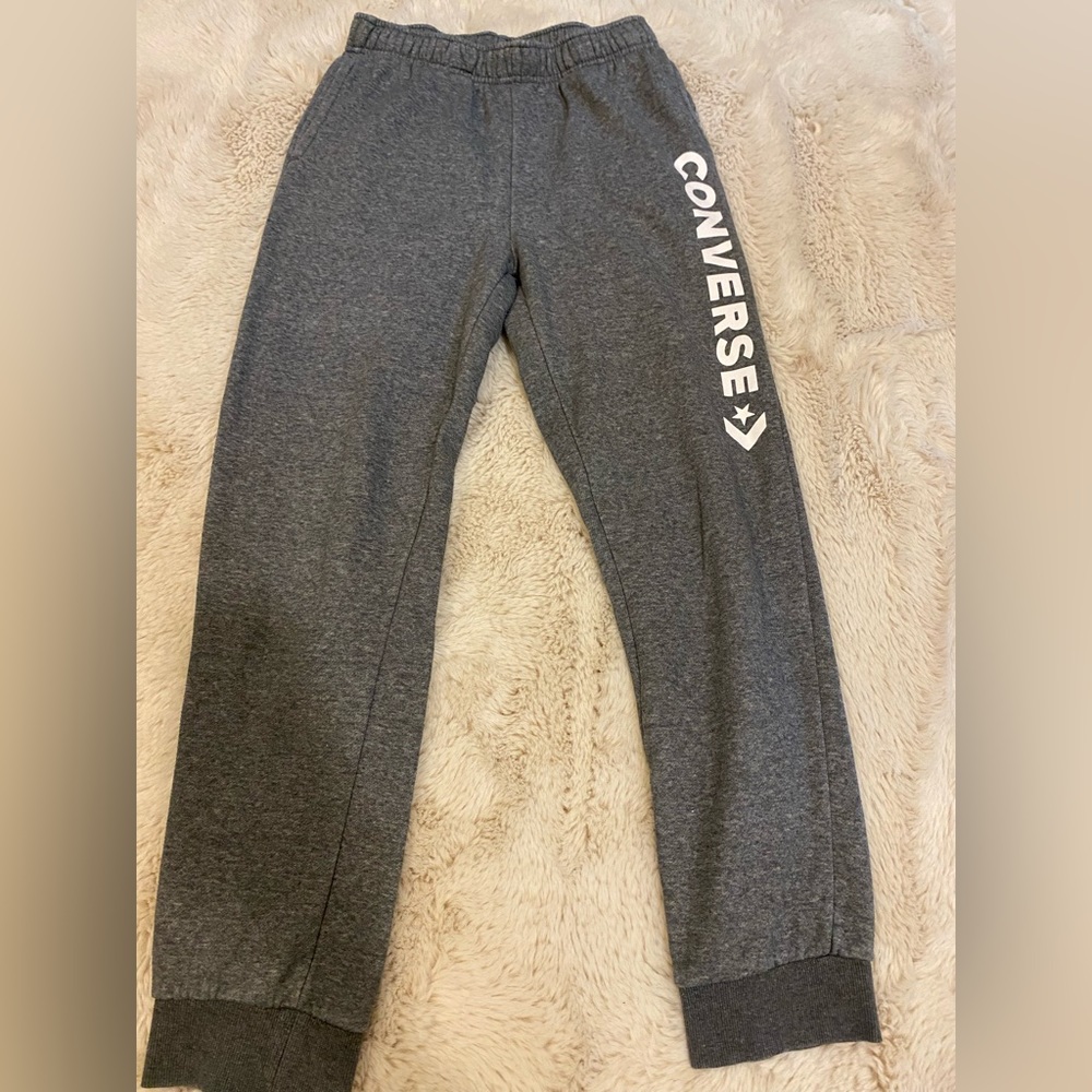 Converse Brand Gray Boys Sweatpants